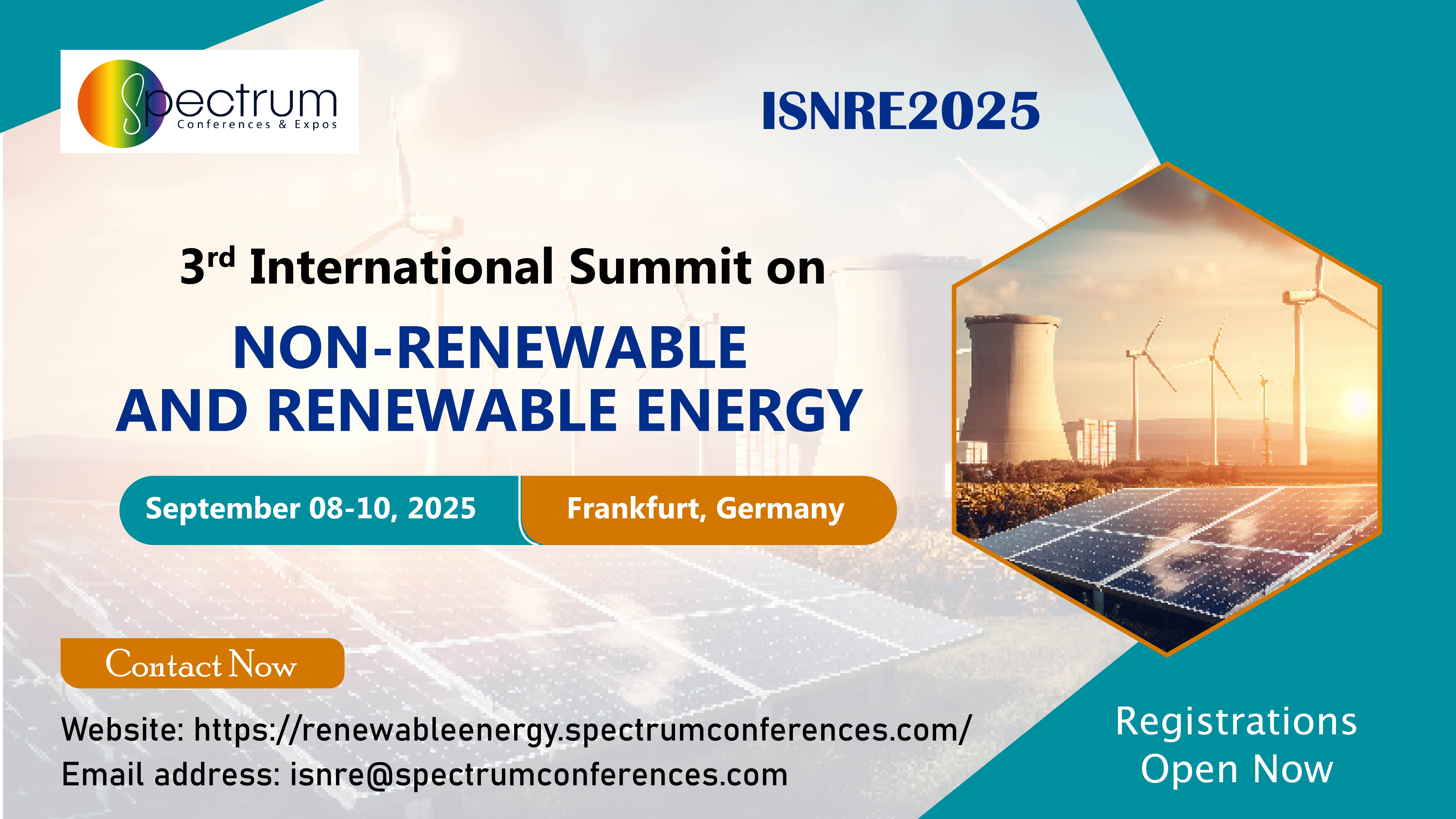 3rd International Summit on Non-Renewable and Renewable Energy
